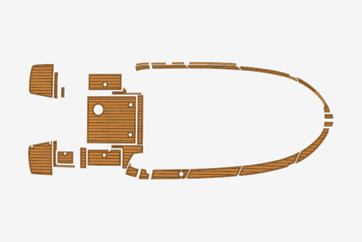 2022 Beneteau Antares 8 Cockpit SP BOW 1/4"6mm EVA foam faux MAT floor