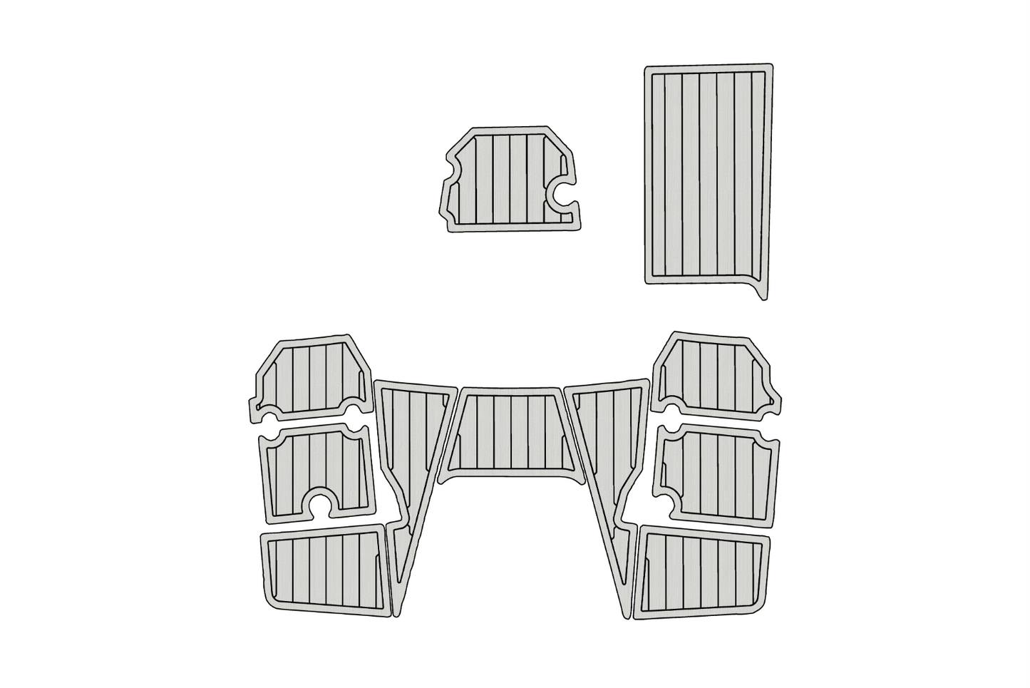 2020-2024 Monterey 215 SS Swim platform bow 1/4"6mm EVA Foam faux mat floor
