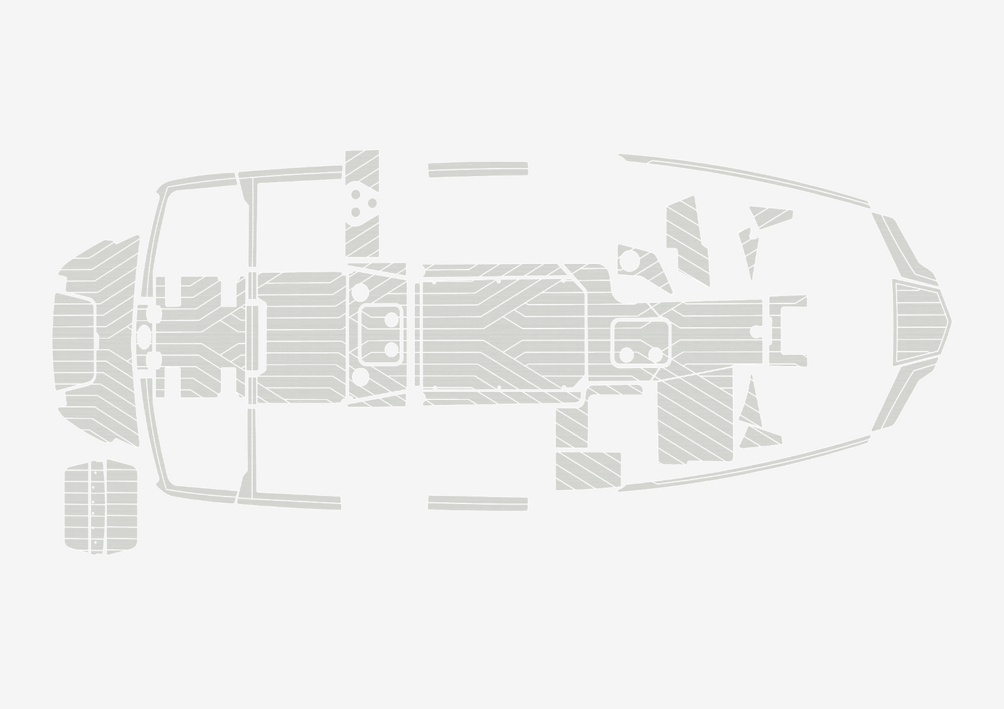 2021-2022 Malibu M220 Cockpit Swim platform bow 1/4"6mm EVA Foam floor