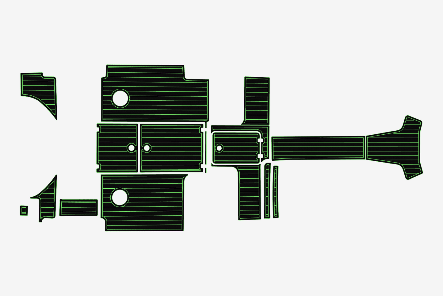 2022-2024 Edgewater 280 CX Cockpit Swim platform 1/4"6mm EVA Foam mat floor