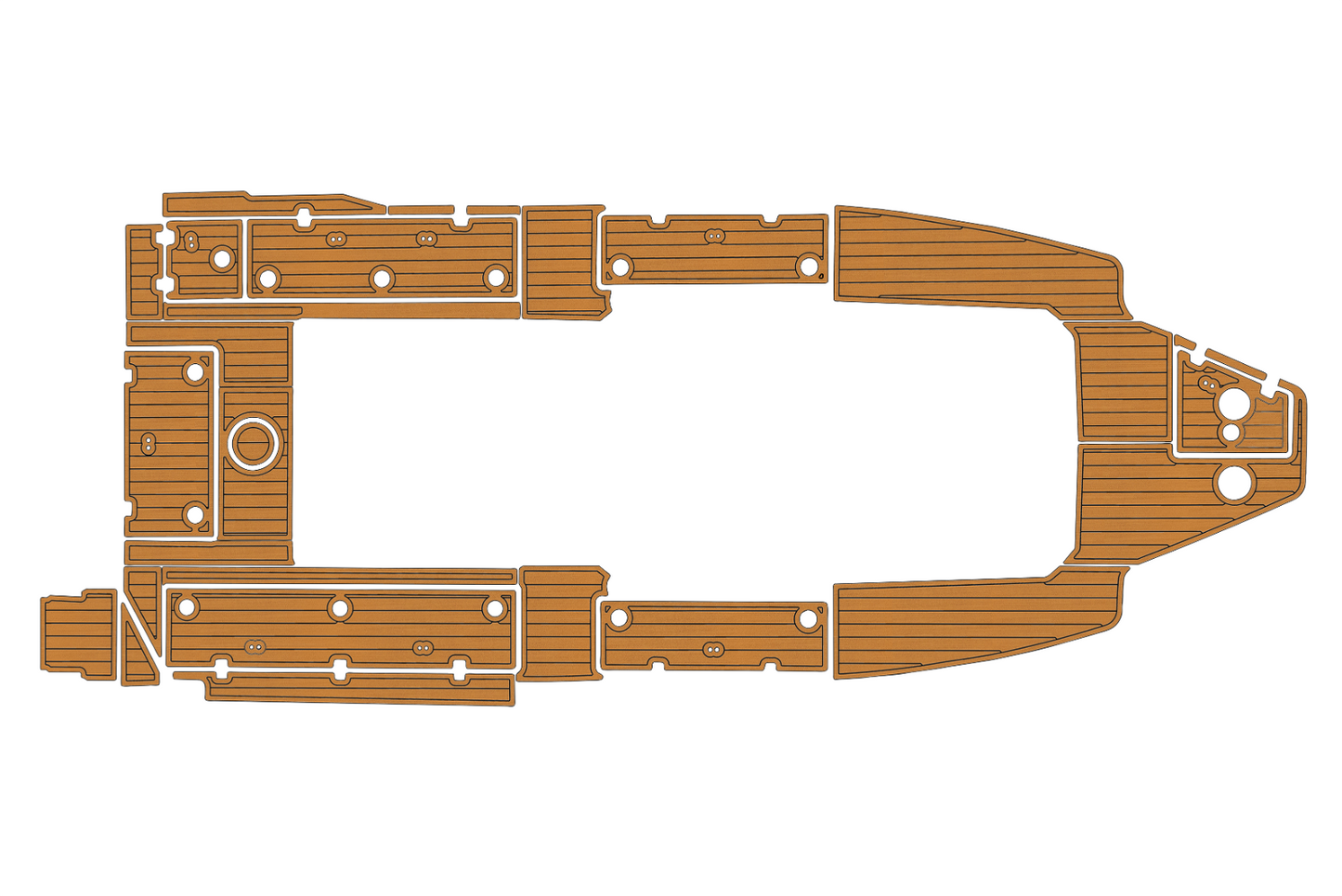 2017-2023 Sea Fox 328 commander Cockpit Swim platform 1/4"6mm EVA Fauxfoam floor