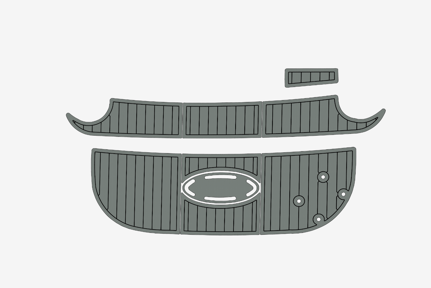2004-2009 Larson 260 Cabrio Cockpit Swim platform 1/4"6mm EVA Foam faux floor