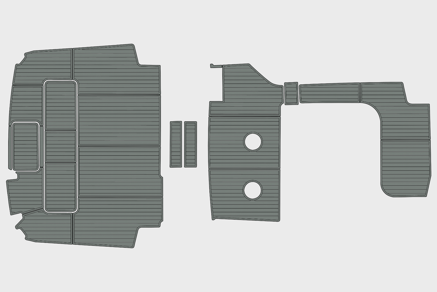 1990 Viking 53 Cockpit 1/4"6mm EVA Foam floor