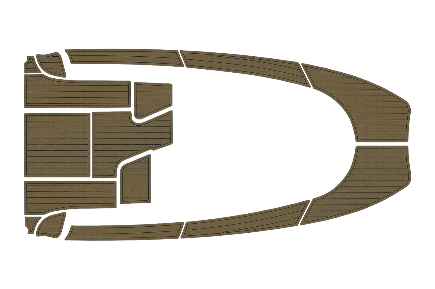 2004-2009 Aquador 23 WA Cockpit Swim platform bow 1/4"6mm EVA foam faux floor