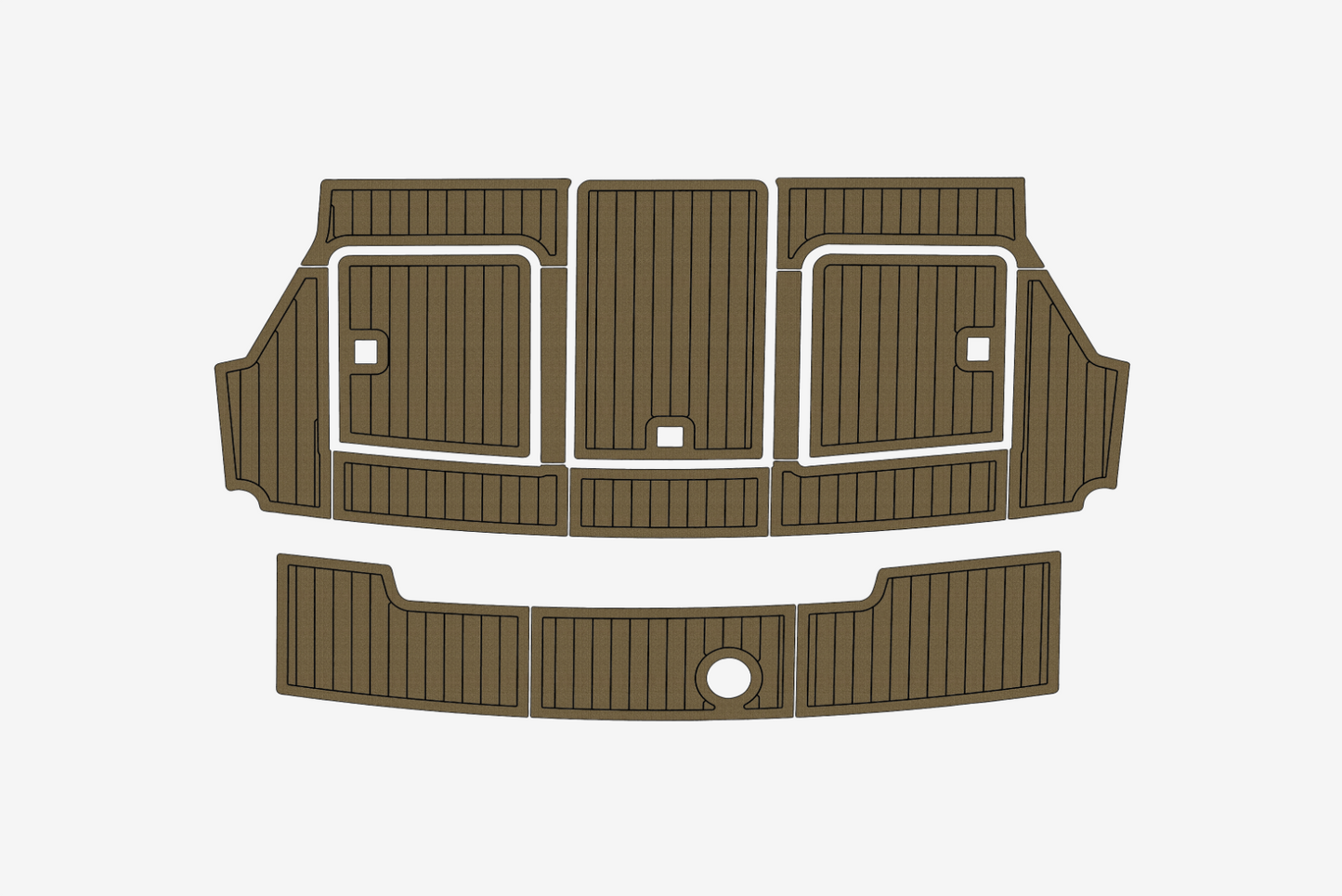 Carver 37 Cockpit Swim platform 1/4"6mm EVA Foam carpet marine floor