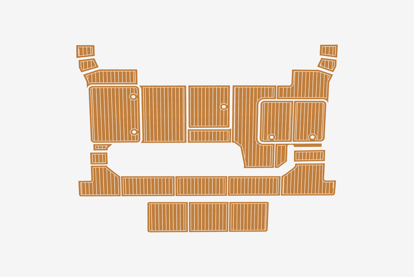 2016-2018 Fountain 37 Pajot MY Swim platform 1/4"6mm EVA Foam carpet floor