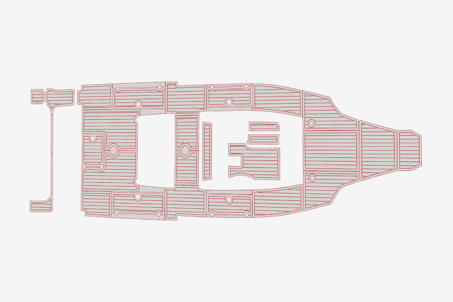 2015 Cobia 34 Cockpit Swim platform 1/4"6mm EVA Foam carpet marine floor