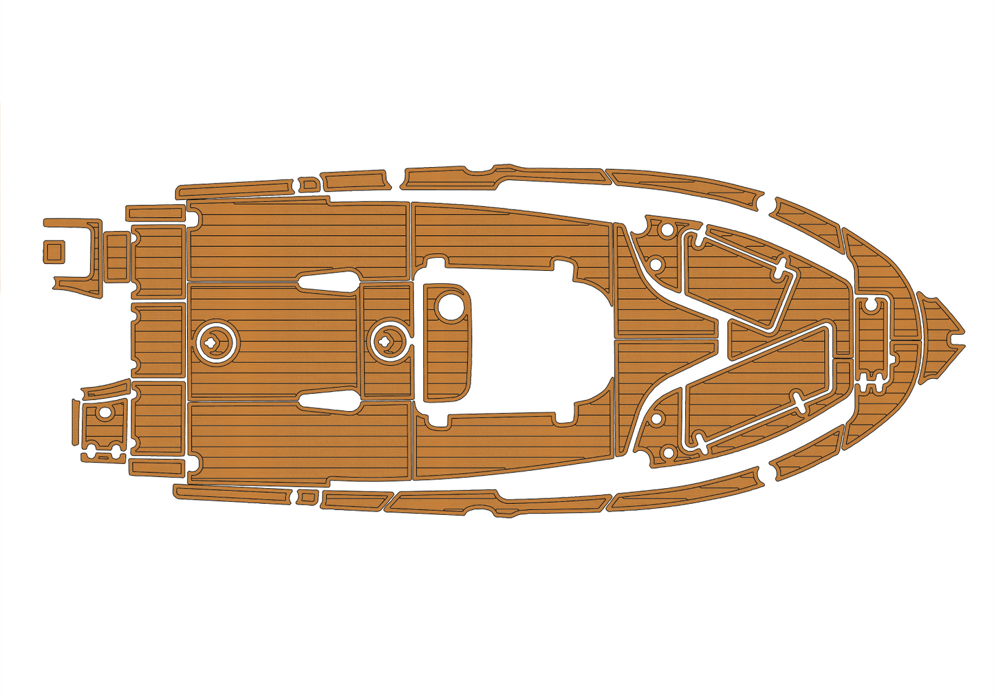 2021-2023 Sea Hunt 229 ultra Cockpit Swim platform bow 1/4"6mm EVA Foam floor