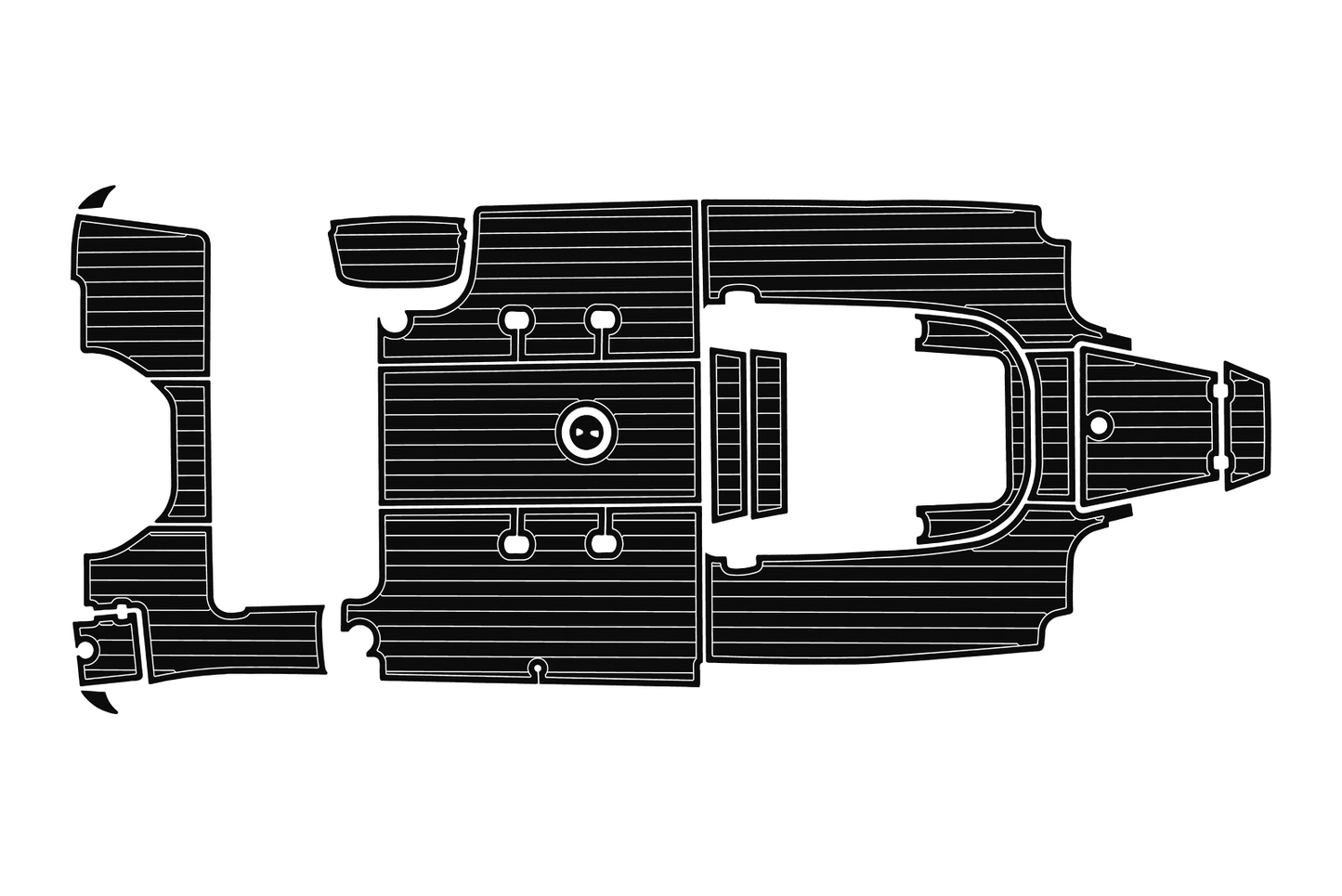 2019-2023 Robalo 242 Explorer Cockpit Swim platform 1/4"6mm EVA Faux foam floor