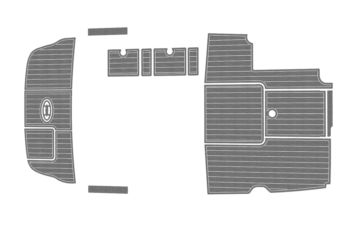 2004-2009 sea ray 240 sunsport Cockpit Swim platform 1/4"6mm EVA foam mat floor