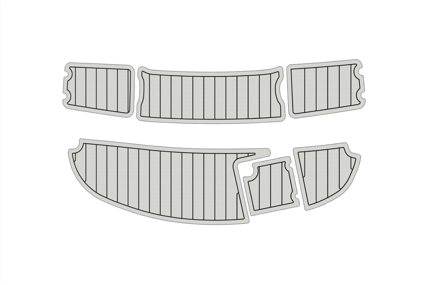 2003 Chaparral 210 SS Anti-slip mat Custom EVA teak marine deck flooring