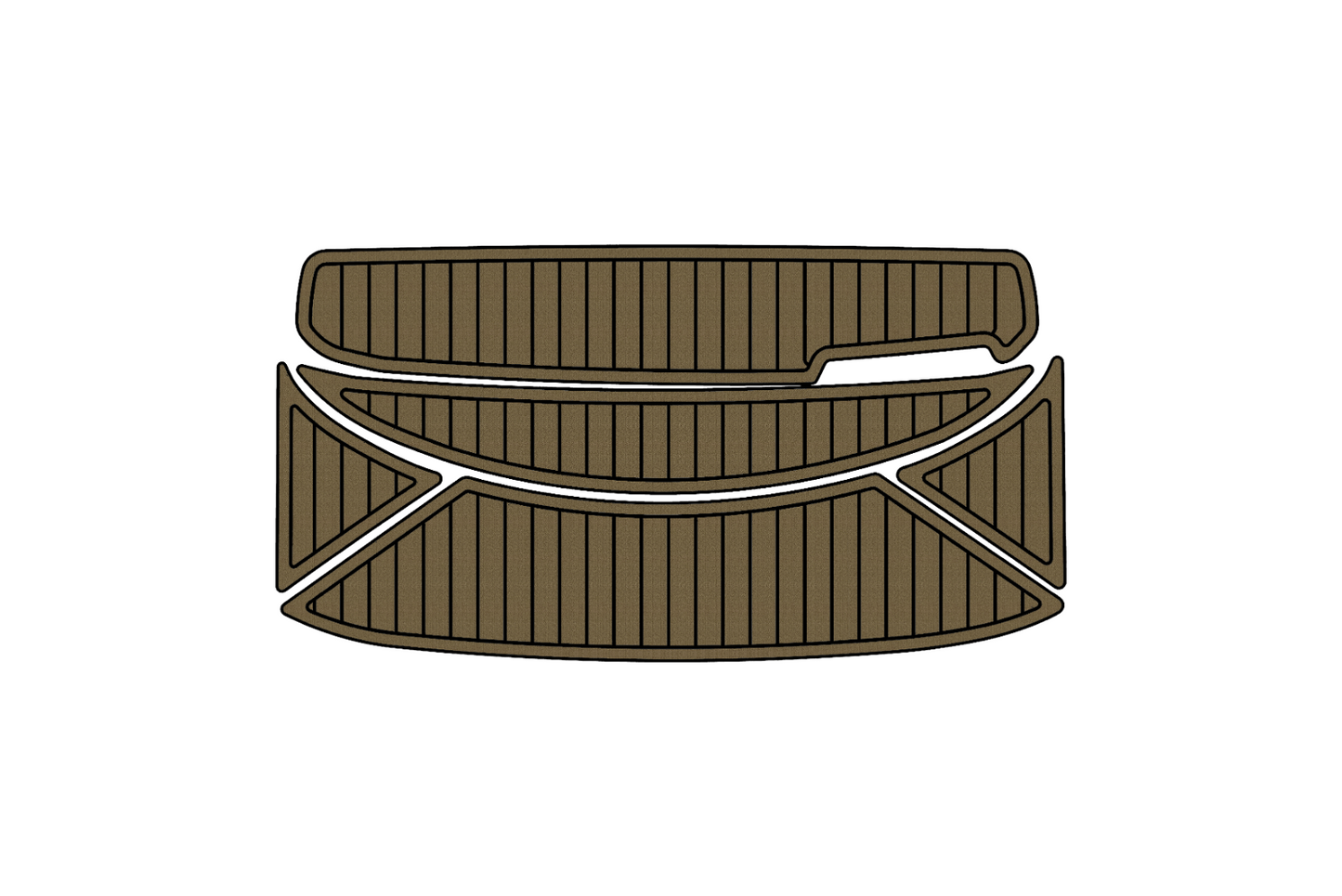 1998 Bayliner 2050 Anti-slip mat Custom EVA faux teak marine deck flooring