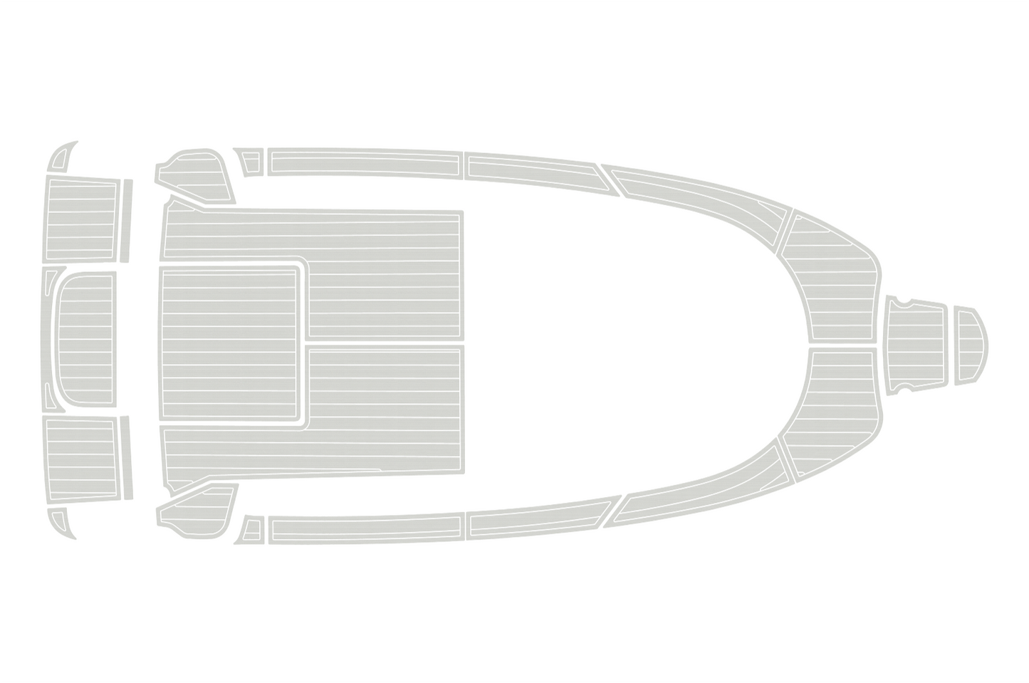 2010 Aquador 21 WAS Cockpit Swim platform bow 1/4"6mm EVA foam faux floor