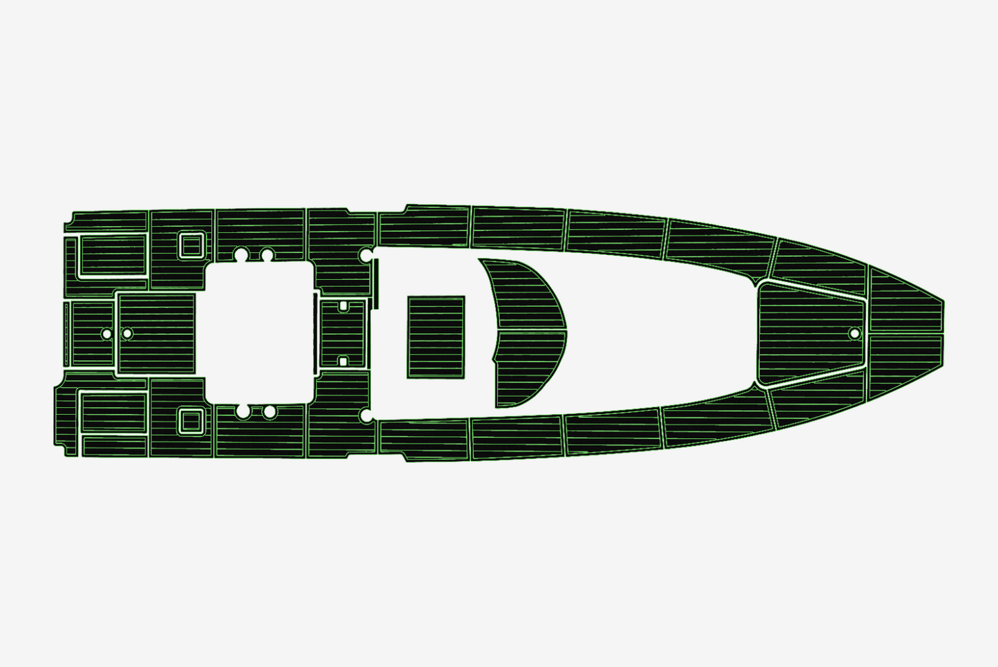 2022 Contender 39 FA Cockpit 1/4"6mm EVA Foam carpet marine faux mat floor