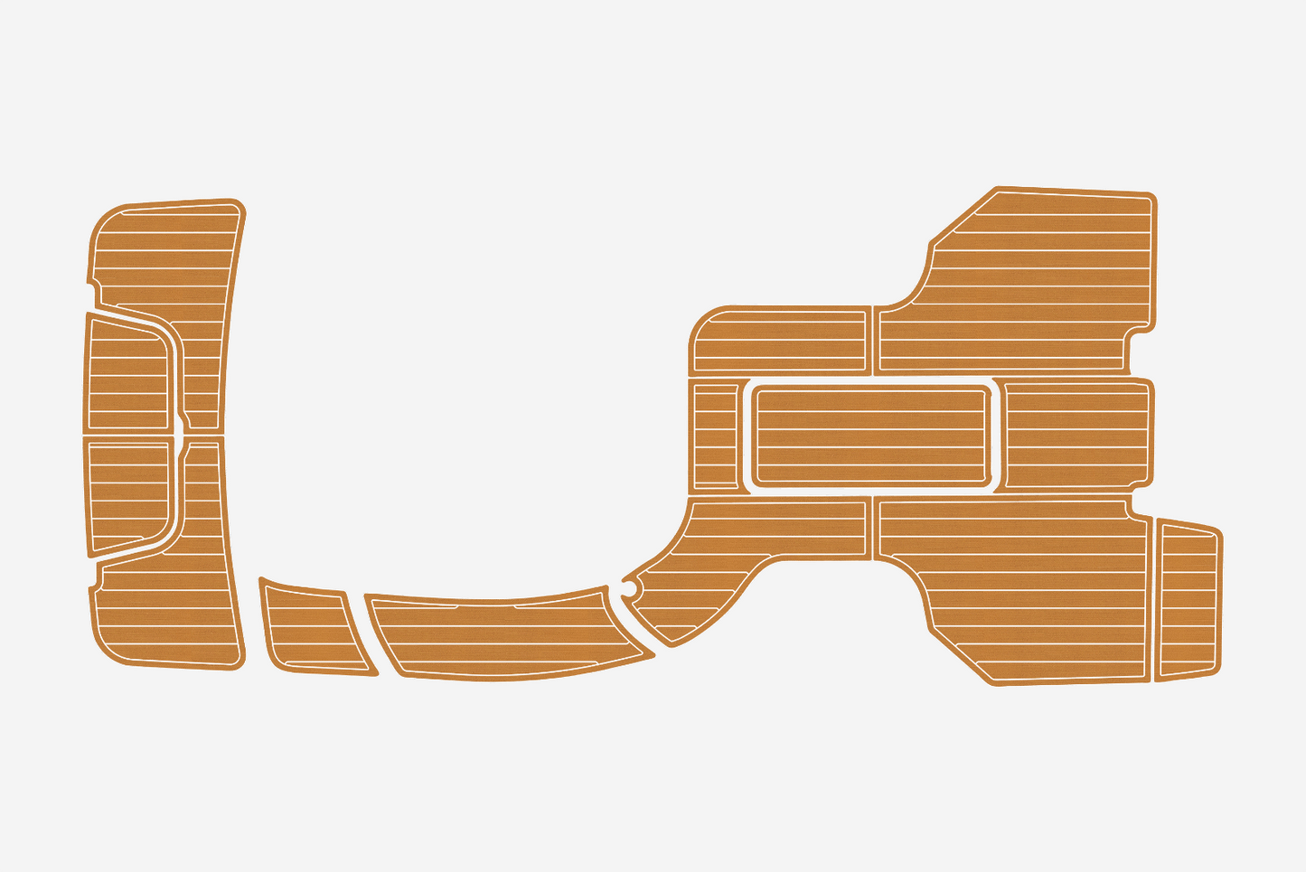 2011-2016 COBALT 243 Cockpit Swim platform 1/4"6mm EVA foam faux mat floor