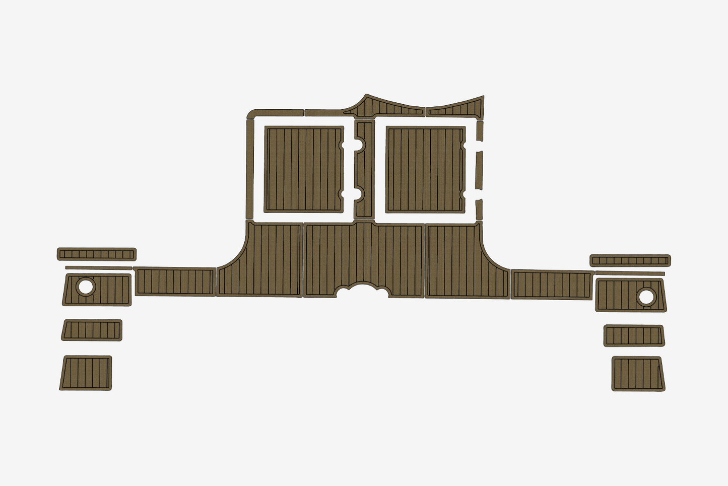 1994-1995 Catana 411 Swim platform 1/4"6mm EVA Foam carpet marine floor
