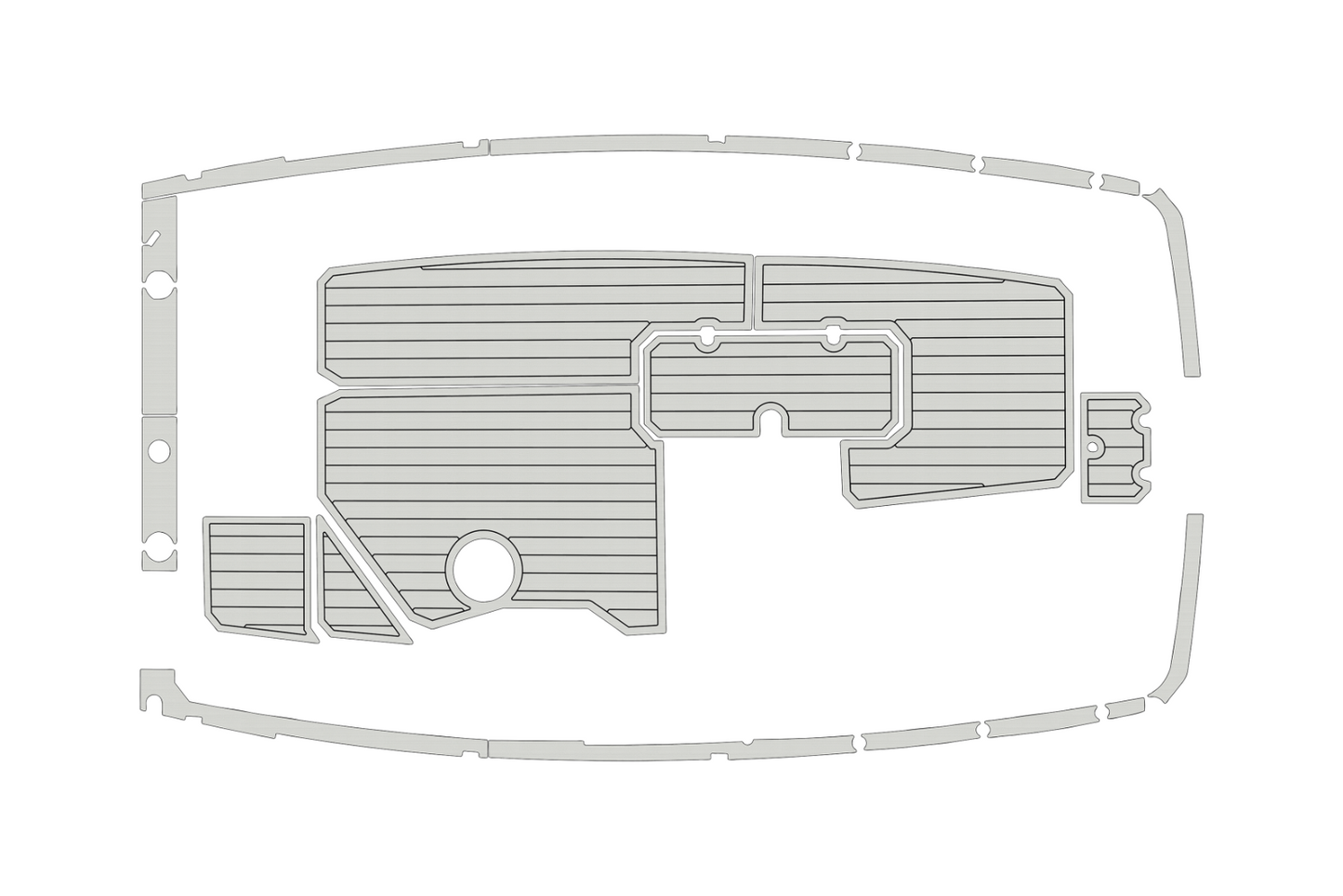 2020 Starcraft 191 svx Cockpit Swim platform 1/4"6mm EVA Faux foam floor
