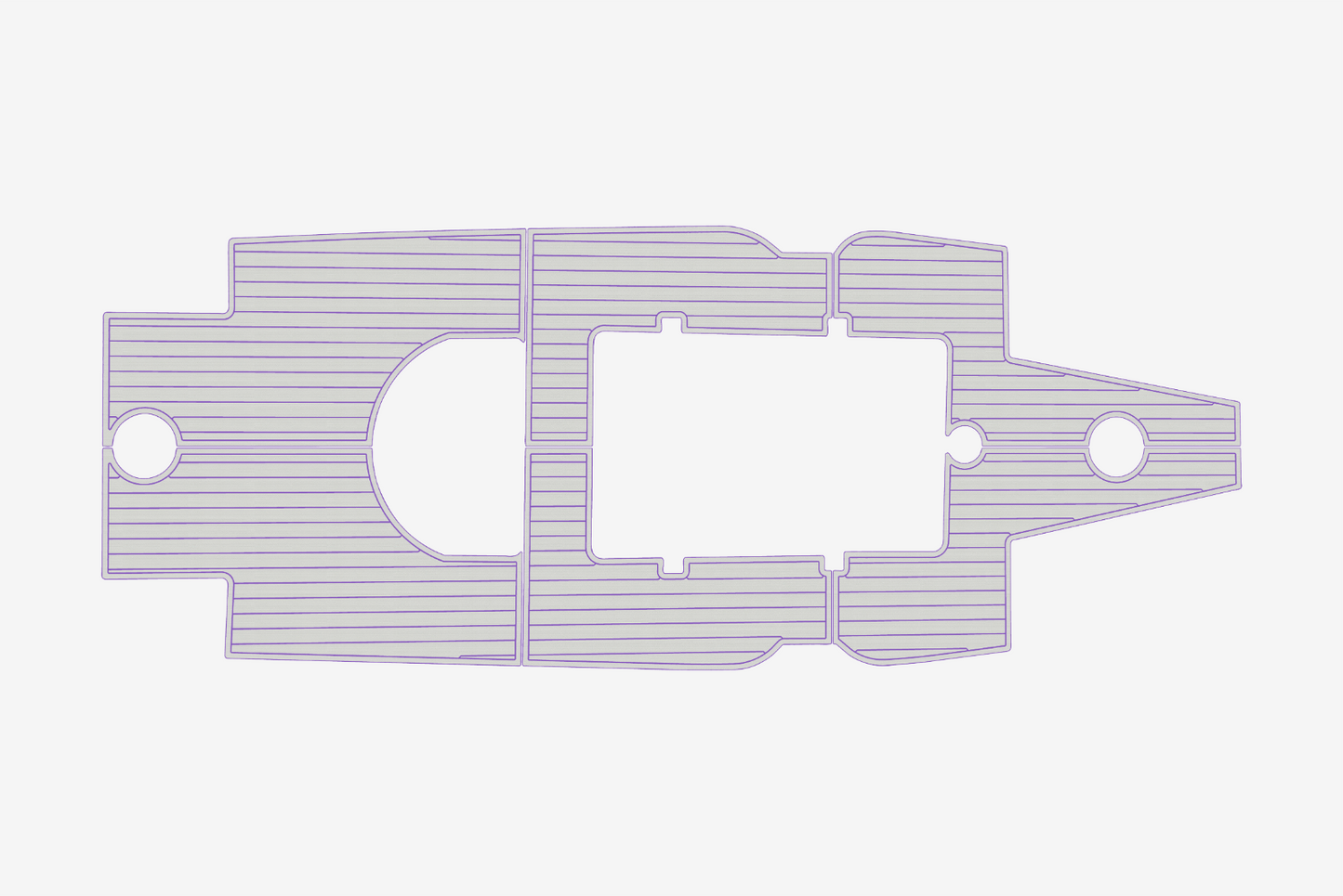2016 Dusky XF 278 Cockpit 1/4"6mm EVA Foam carpet marine floor