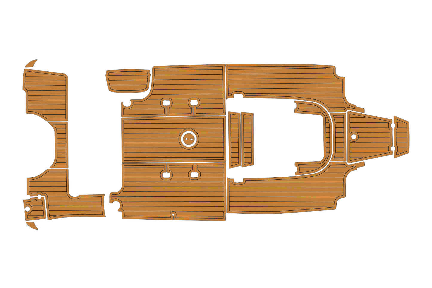 2019-2023 Robalo 242 Explorer Cockpit Swim platform 1/4"6mm EVA Faux foam floor