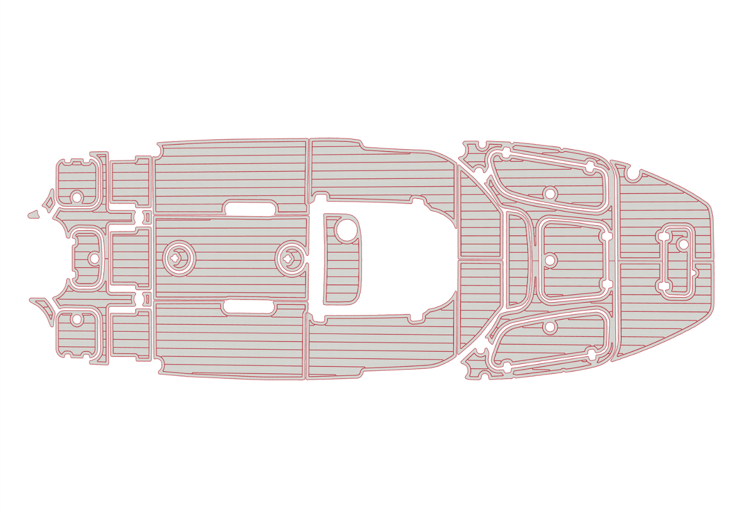 2018-2022 SEA HUNT BX25 FS Cockpit bow 1/4"6mm EVA Foam floor