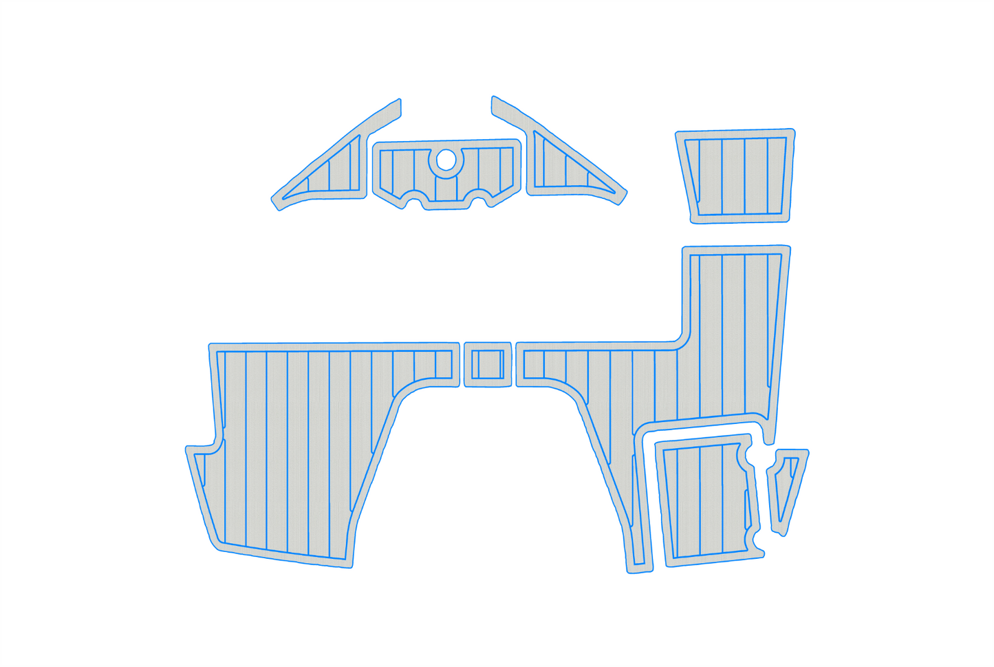 2019-2023 Monterey M225 bow Swim platform 1/4"6mm EVA Foam floor
