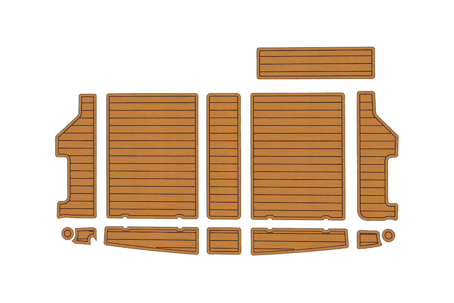 1988-1995 Bayliner 3288 3270 Cockpit Swim platform 1/4"6mm EVA foam faux floor