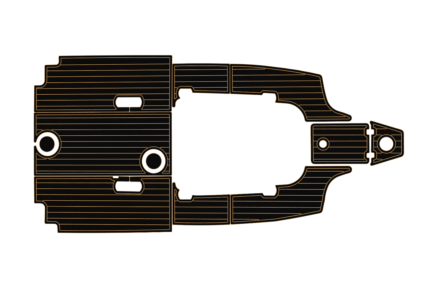 2017-2023 Sea Fox 248 commander Cockpit Swim platform 1/4"6mm EVA Fauxfoam floor