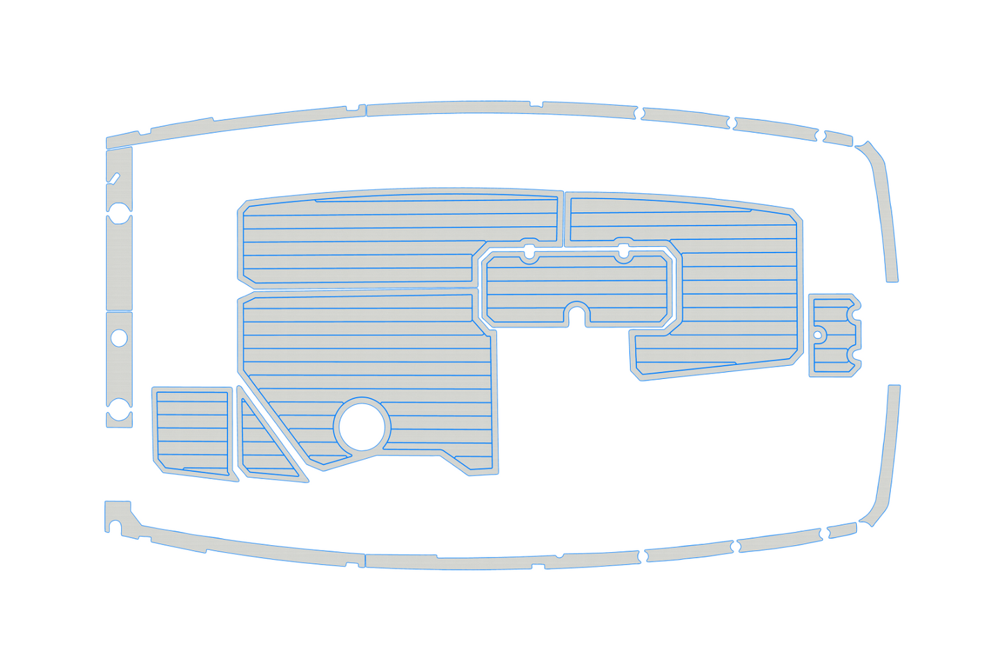 2020 Starcraft 191 svx Cockpit Swim platform 1/4"6mm EVA Faux foam floor
