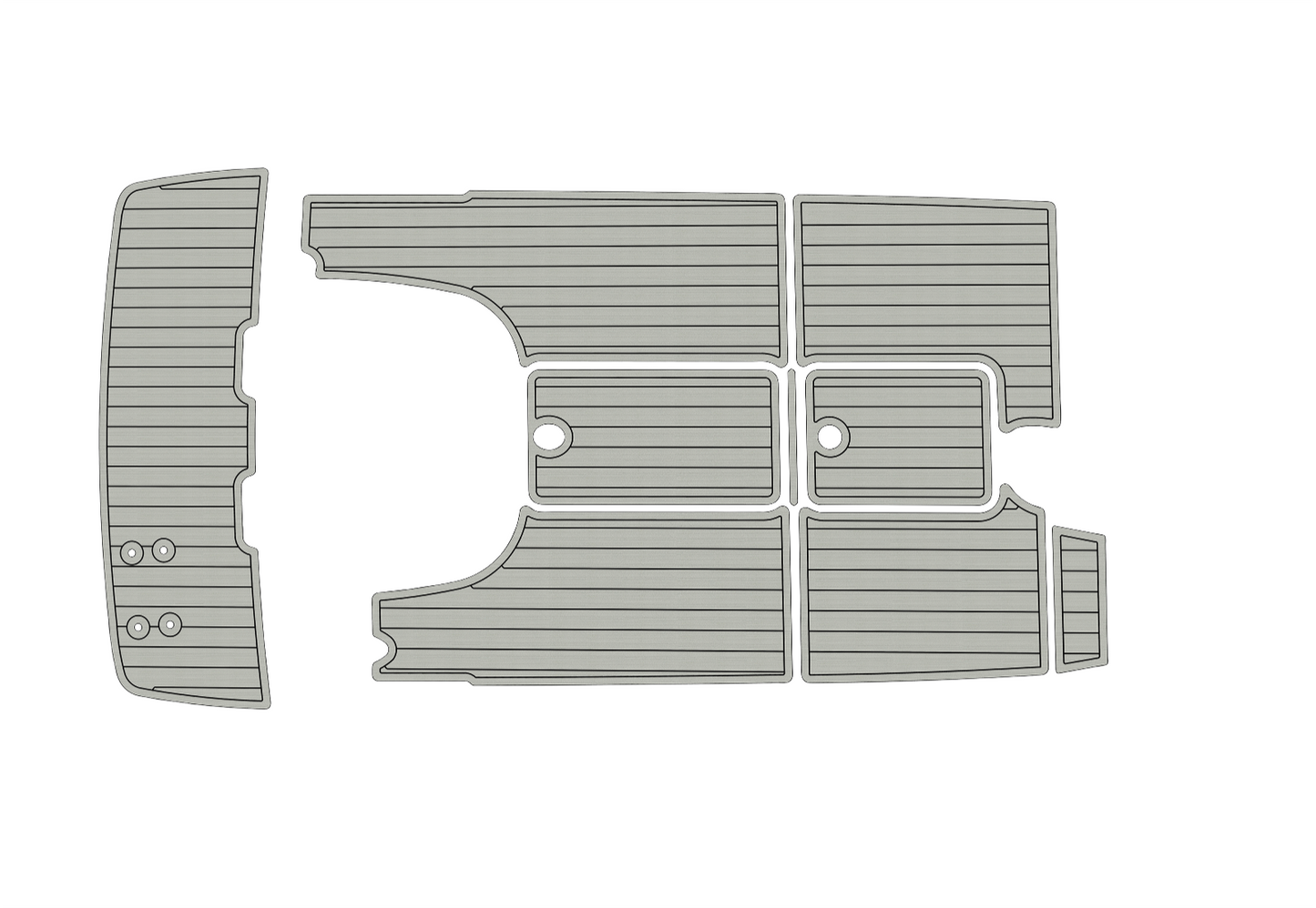 2003-2011 Bayliner 192 Cuddy Swim platform cockpit 1/4" 6mm EVA faux teak Floor