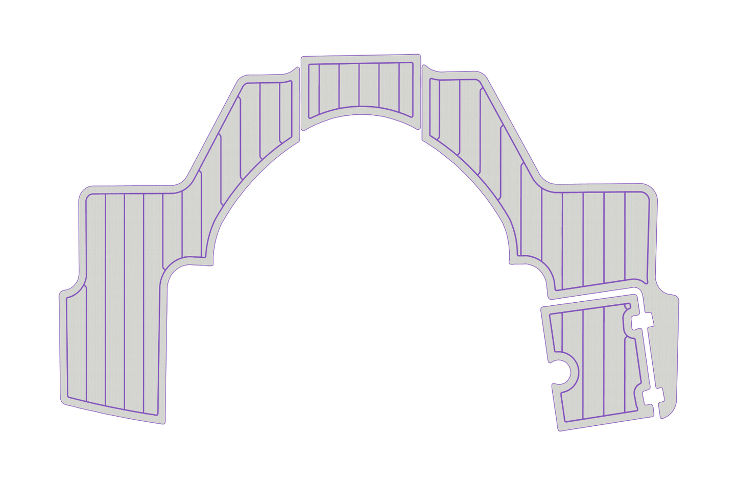 2021 CHAPARRAL 250 SUNCOAST Swim platform 1/4"6mm EVA foam faux mat floor