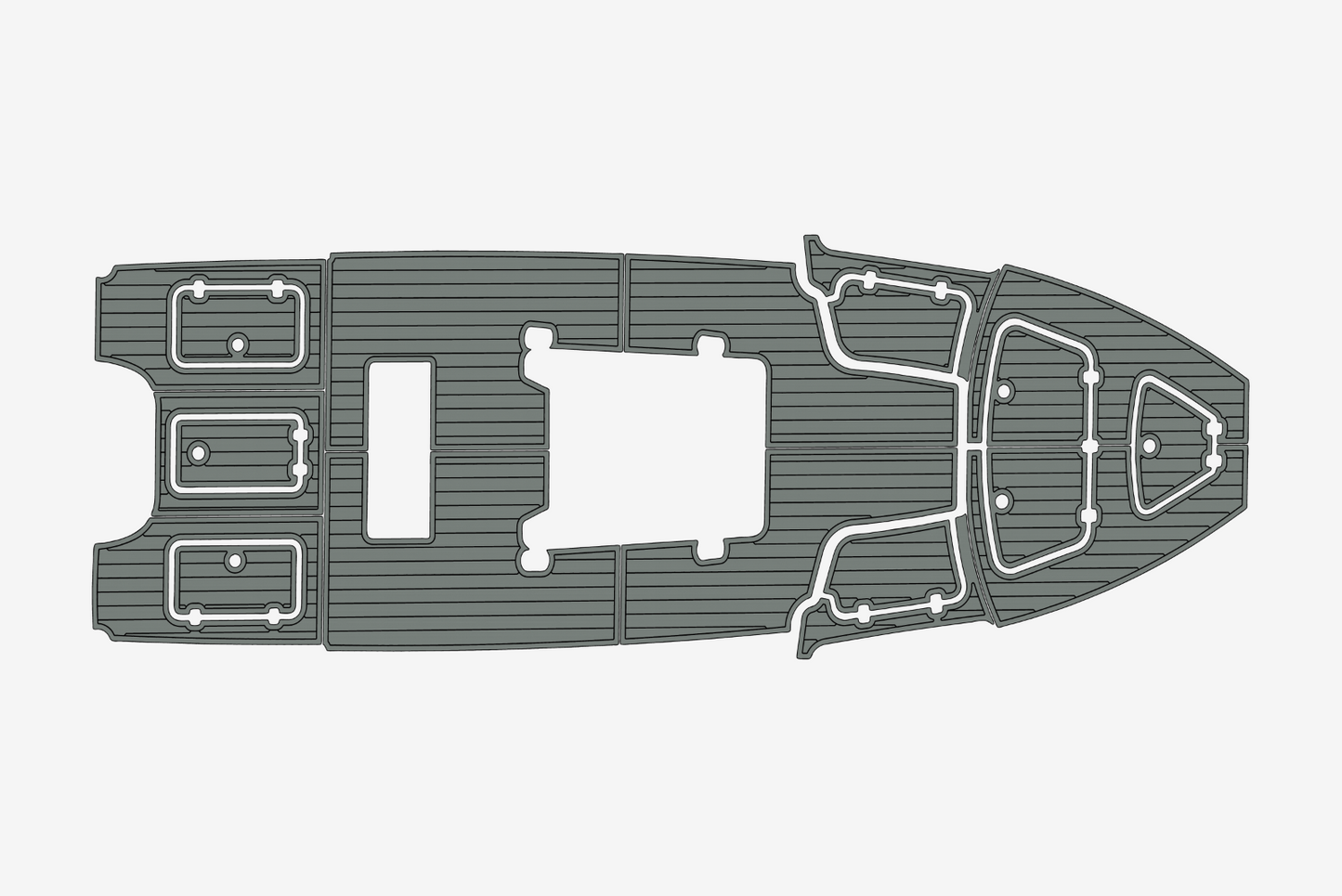 2017-2020 Gause Built Cockpit 1/4"6mm EVA Foam carpet marine MAT floor