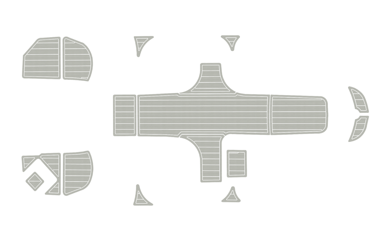 2013-2022 Bayliner element e16 Cockpit Swim platform 1/4" 6mm EVA faux mat Floor