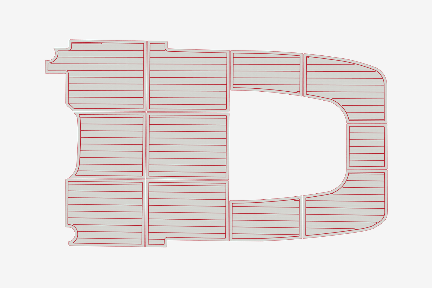 1998 Cobia 224 Cockpit Swim platform 1/4"6mm EVA Foam carpet marine floor