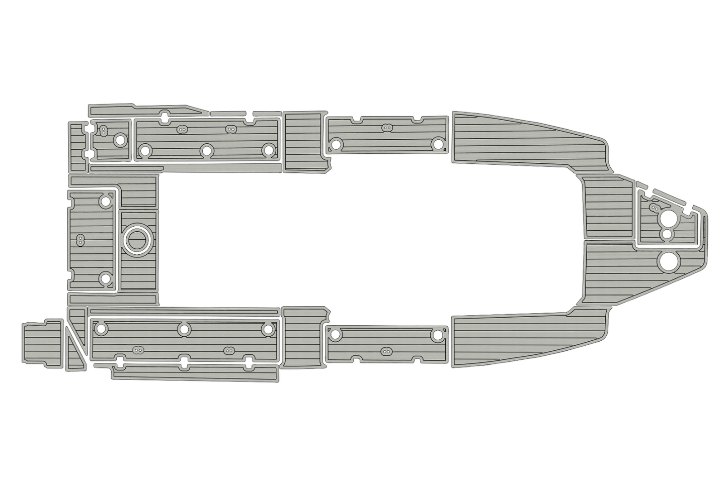 2017-2023 Sea Fox 328 commander Cockpit Swim platform 1/4"6mm EVA Fauxfoam floor