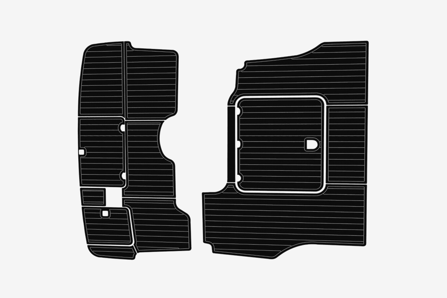2000-2007 Cranchi 40 Atlantique Cockpit Swim platform 1/4"6mm EVA Foam mat floor