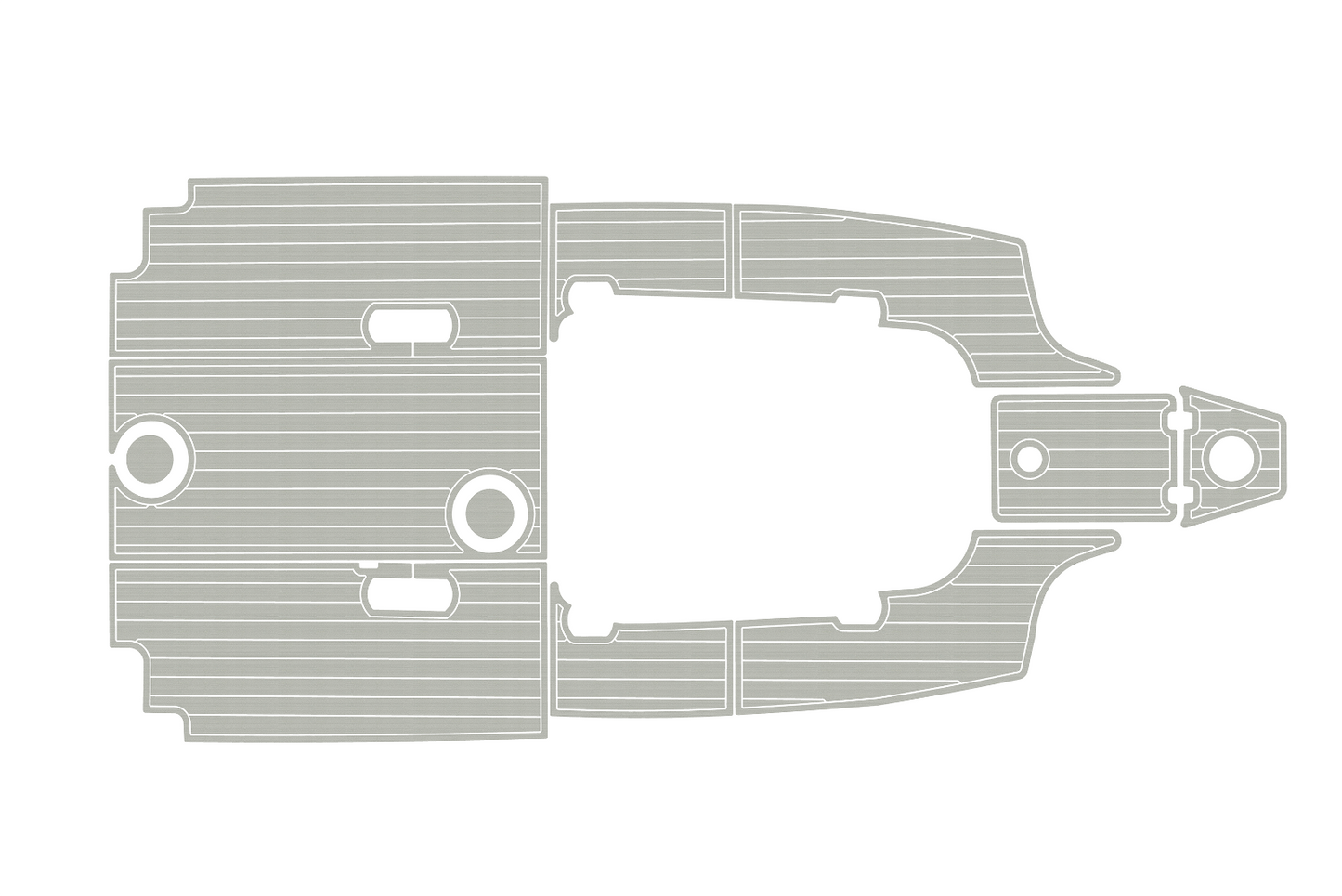 2017-2023 Sea Fox 248 commander Cockpit Swim platform 1/4"6mm EVA Fauxfoam floor