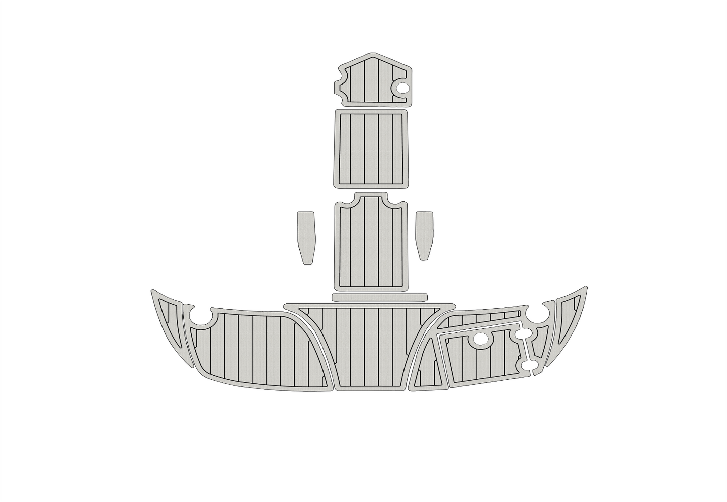 2006-2009 crownline 260LS Bow rider Swim platform 1/4"6mm EVA foam floor