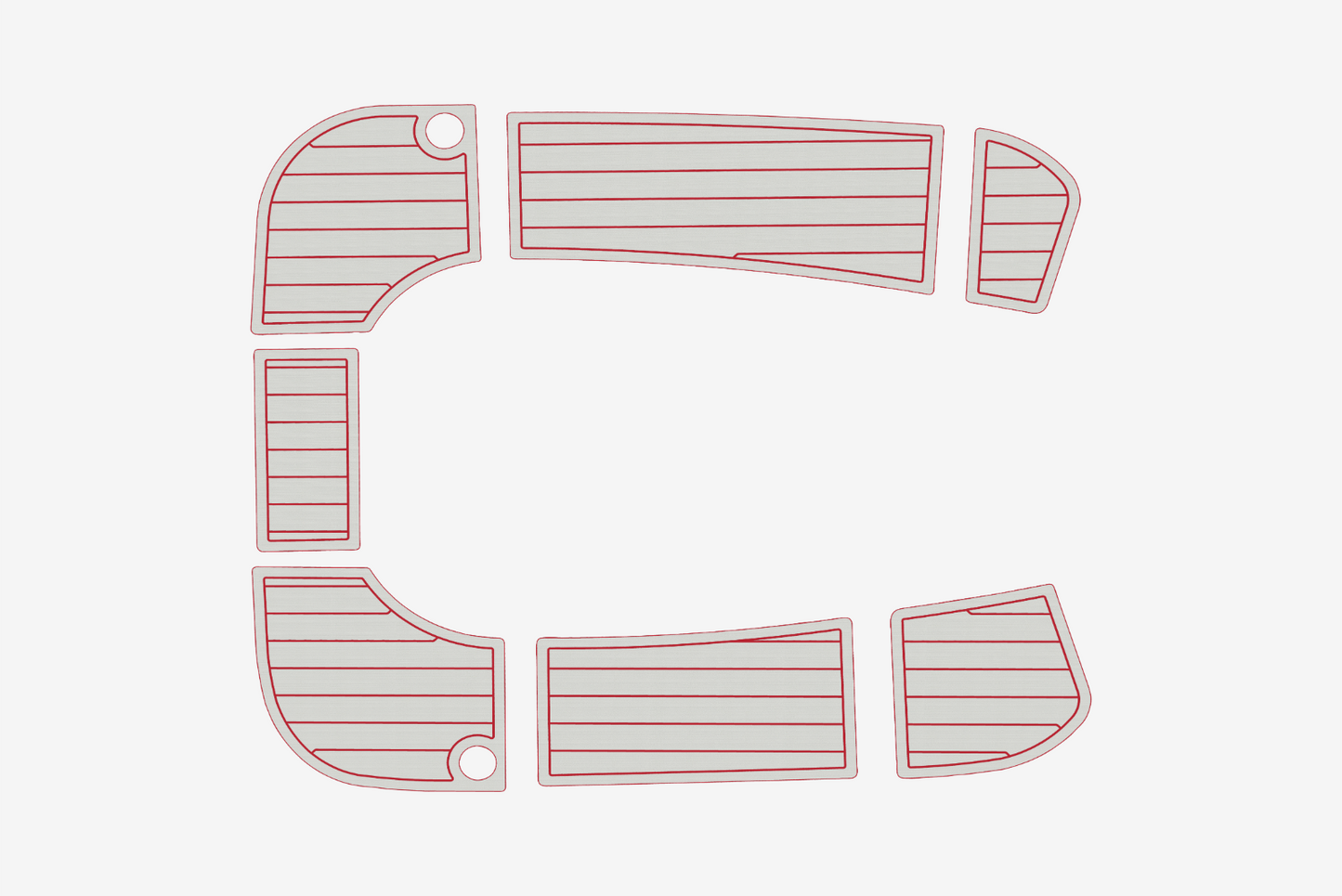 2004-2009 Hunter 33 Cockpit 1/4"6mm EVA Foam carpet marine floor
