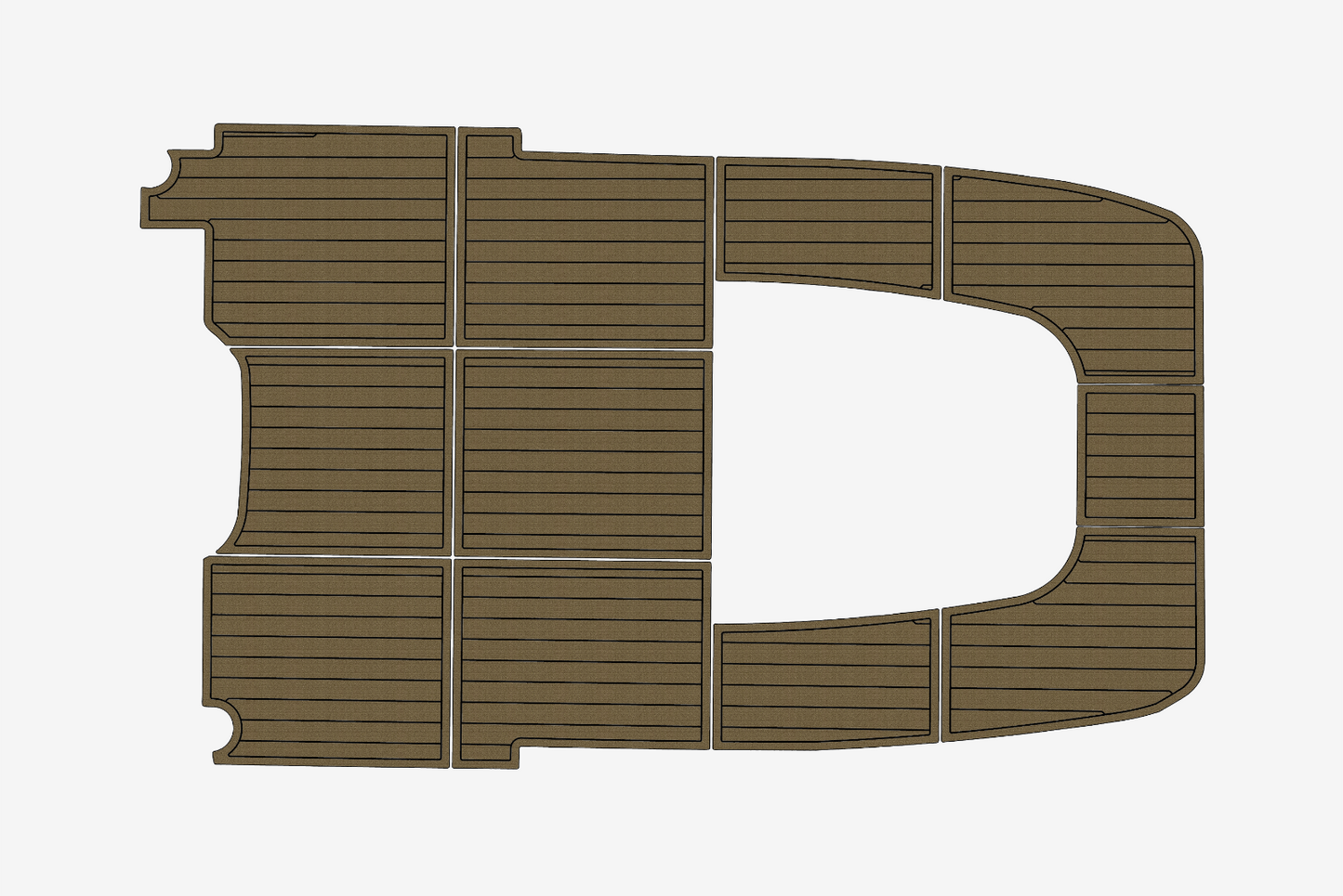 1998 Cobia 224 Cockpit Swim platform 1/4"6mm EVA Foam carpet marine floor