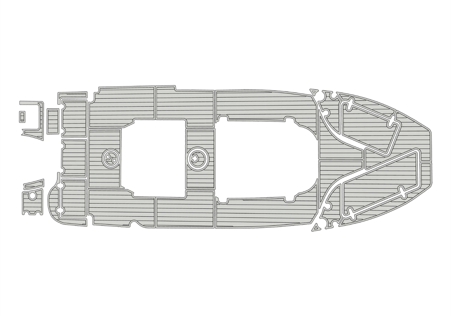 2014-2019 Sea Hunt 235 Ultra Cockpit Swim platform 1/4"6mm EVA Foam floor
