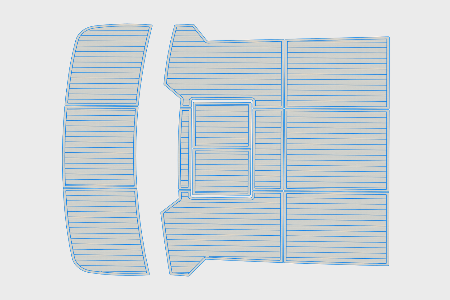 1988-1989 Pace 40 Sport Fisherman Cockpit Swim platform 1/4"6mm EVA Foam floor