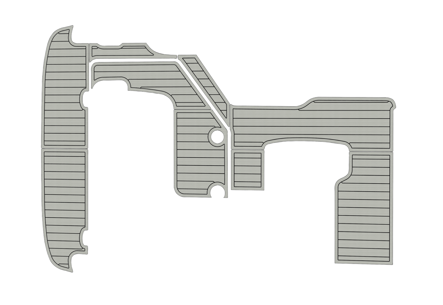 2009-2013 Bayliner 255 SB Cockpit Swim platform 1/4" 6mm EVA foam floor