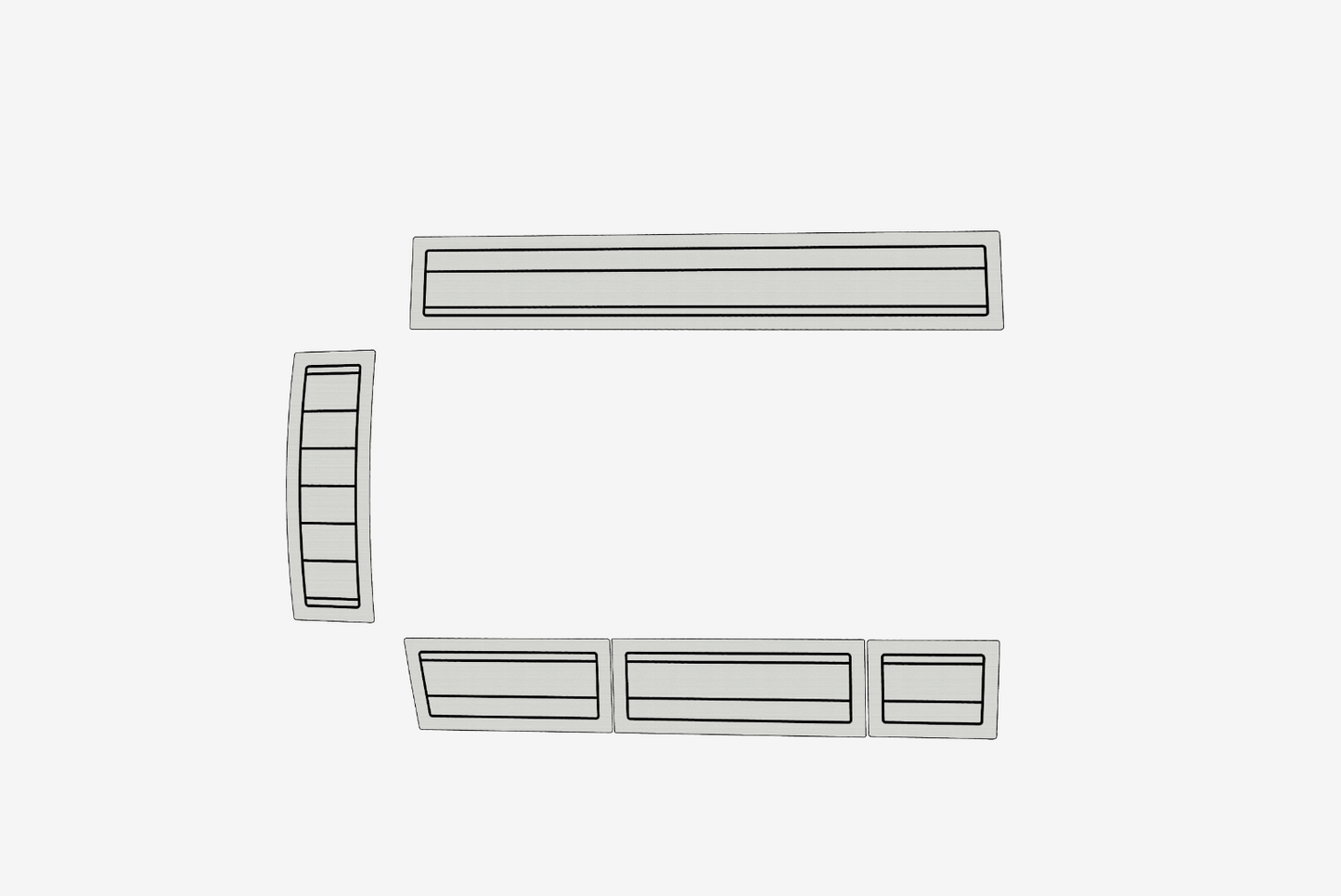 Beneteau First 285 Anti-slip mat Custom EVA teak marine deck flooring