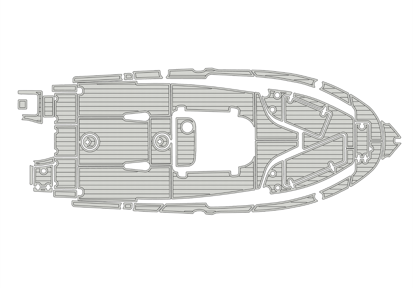 2021-2023 Sea Hunt 229 ultra Cockpit Swim platform bow 1/4"6mm EVA Foam floor