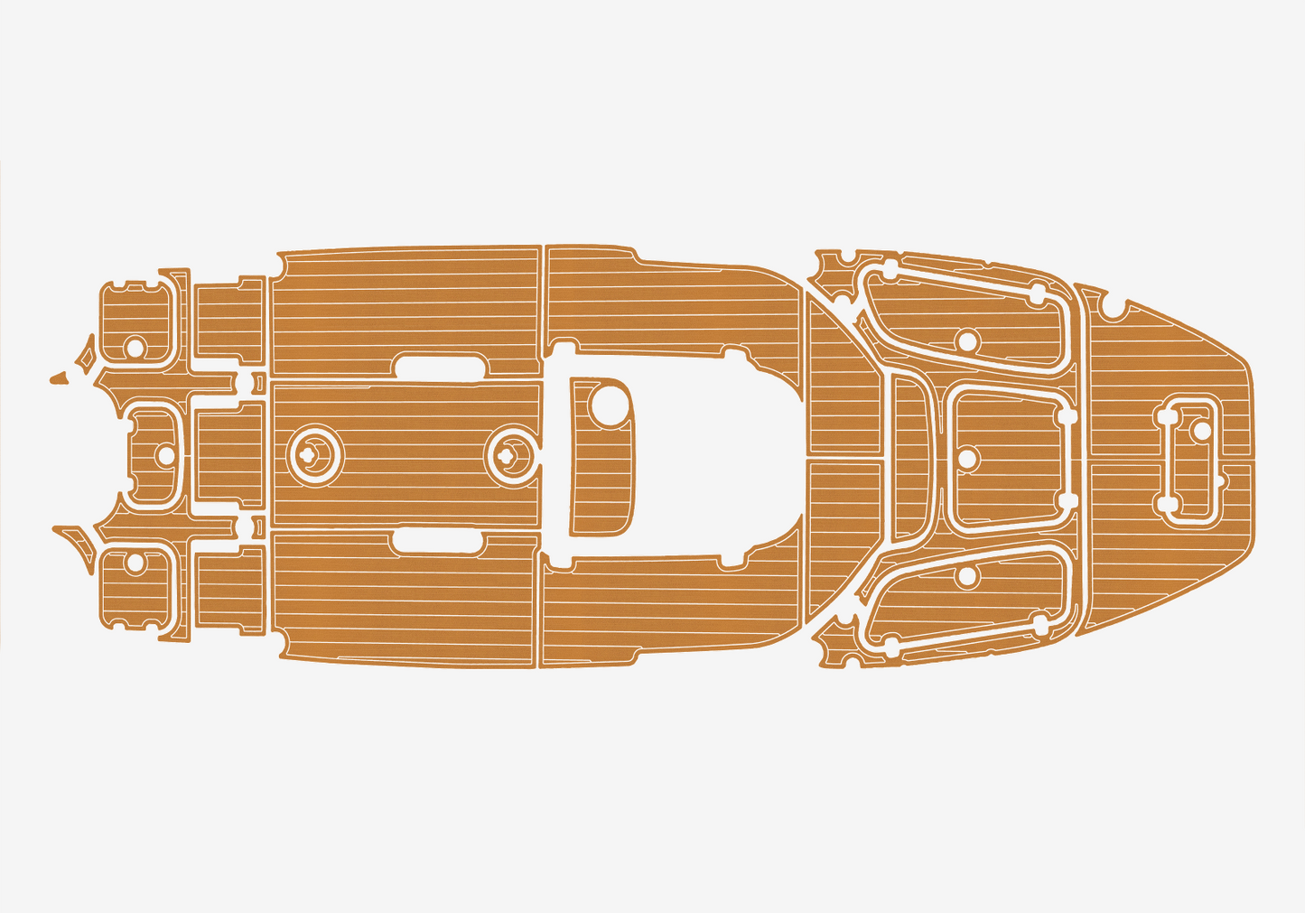 2018-2022 SEA HUNT BX25 FS Cockpit bow 1/4"6mm EVA Foam floor