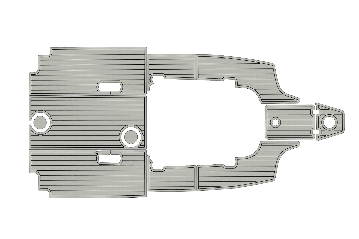 2017-2023 Sea Fox 248 commander Cockpit Swim platform 1/4"6mm EVA Fauxfoam floor