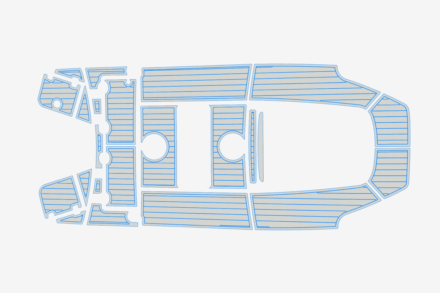 2014-2020 Boston Whaler 210 Dauntless Anti-slip Custom EVA marine deck flooring