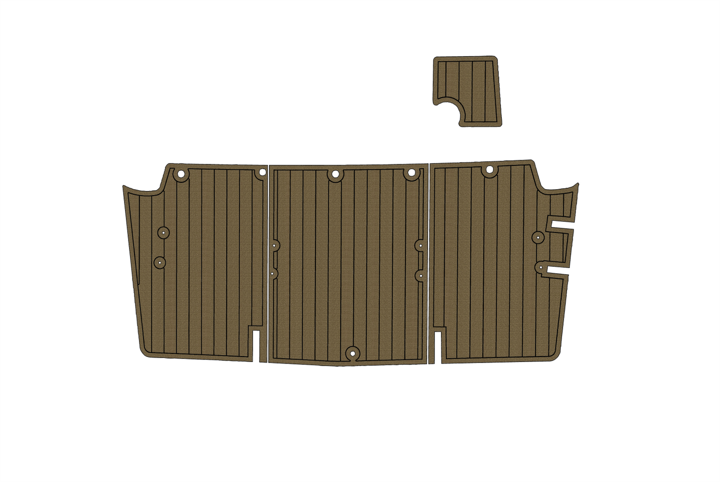 1996-2002 Bayliner 2855 Custom Cockpit Swim platform 1/4"6mm EVA foam faux floor