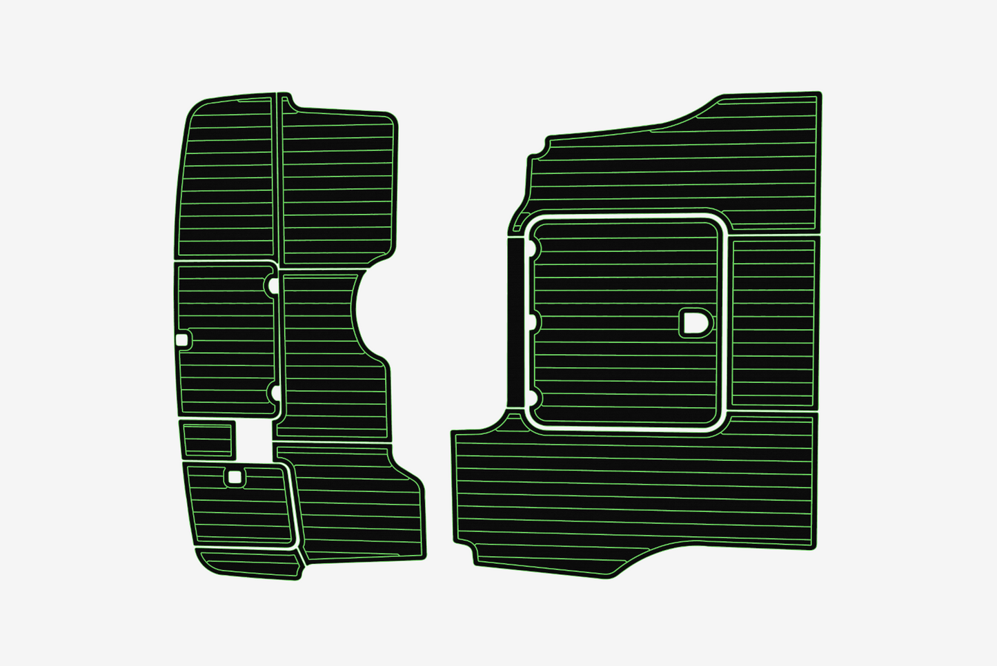 2000-2007 Cranchi 40 Atlantique Cockpit Swim platform 1/4"6mm EVA Foam mat floor