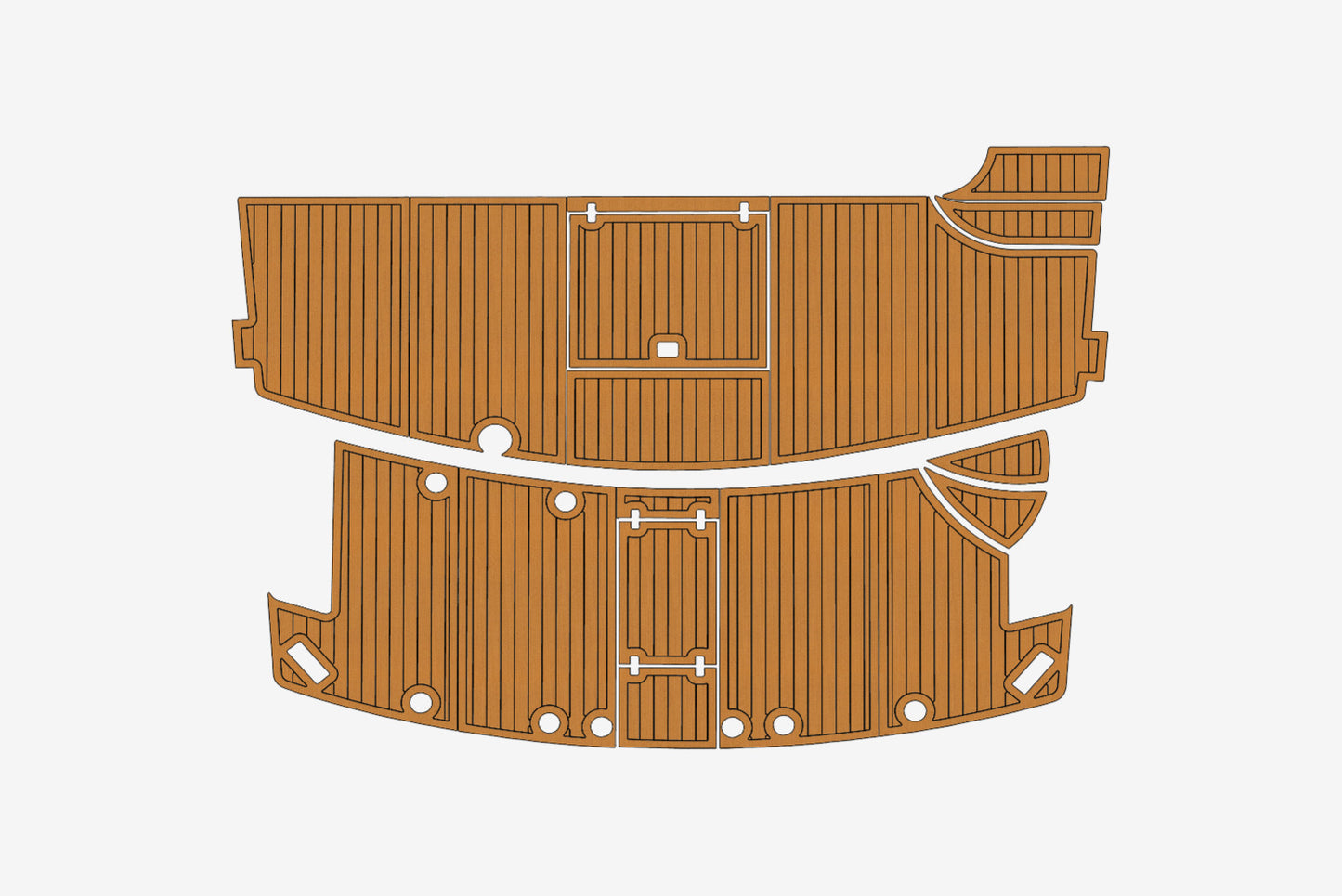 2004 Grand Alaskan 65 Cockpit Swim platform 1/4"6mm EVA Foam carpet marine floor